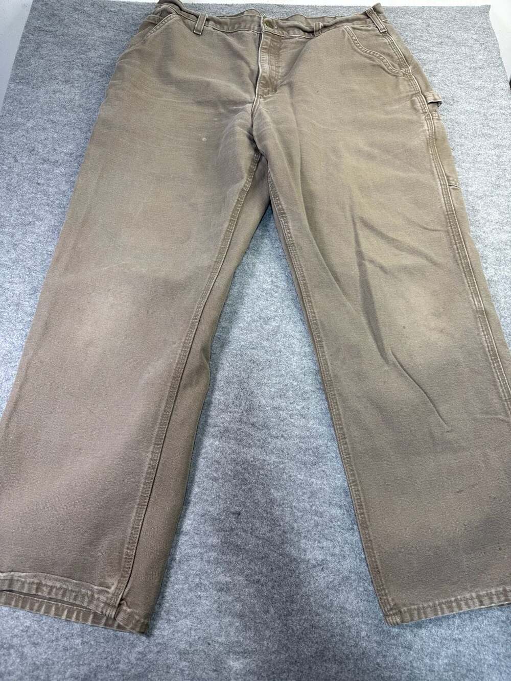 Vintage Y2K Carhartt Carpenter Pants 38 x 32 – Brown Canvas Dungaree Fit